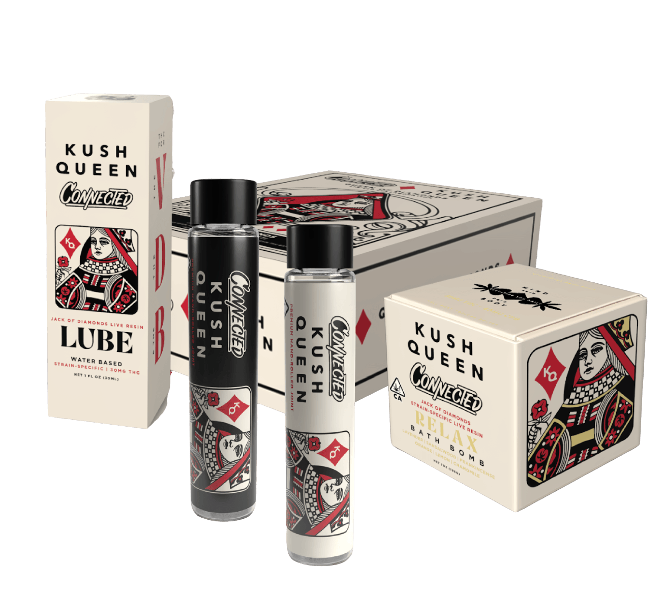 Kush Queen - Kush Queen | Bath Bomb | Jack of Diamonds | Bath | THC:CBD 2:1 - 1