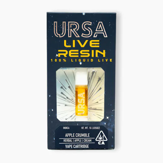 URSA Extracts - Apple Crumble 1g Live Resin Cartridge - 1