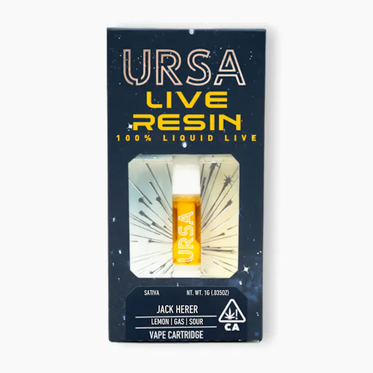 URSA Extracts - Jack Herer 1g Live Resin Cartridge - 1
