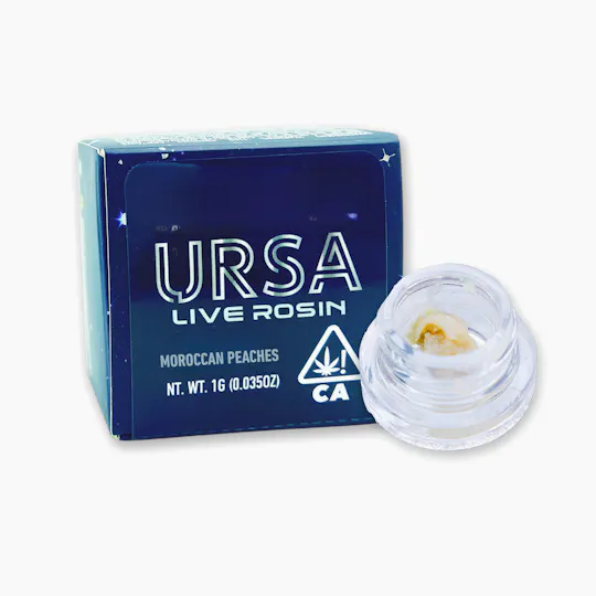 URSA Extracts - Moroccan Peaches 1g URSA Cold Cure Live Rosin - 1