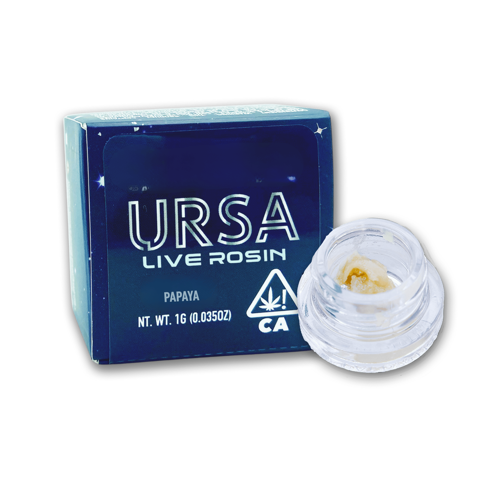 URSA Extracts - Papaya 1g URSA Cold Cure Live Rosin - 1