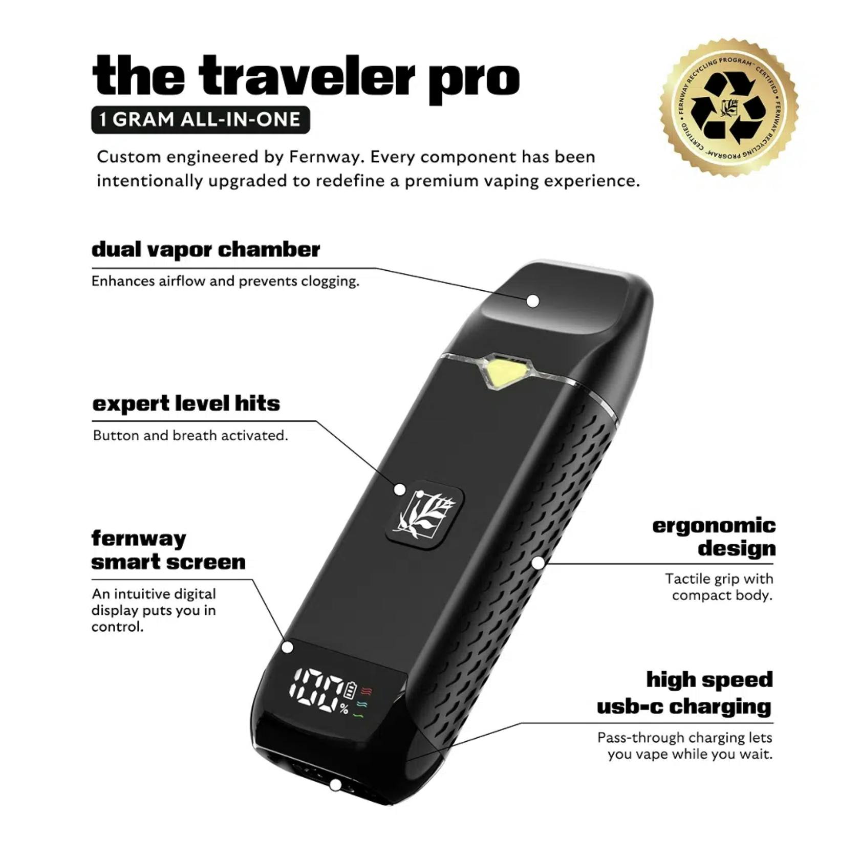 Fernway - Blueberry Cake | Flavor Line | All-In-One Traveler PRO | 1.0g - 1