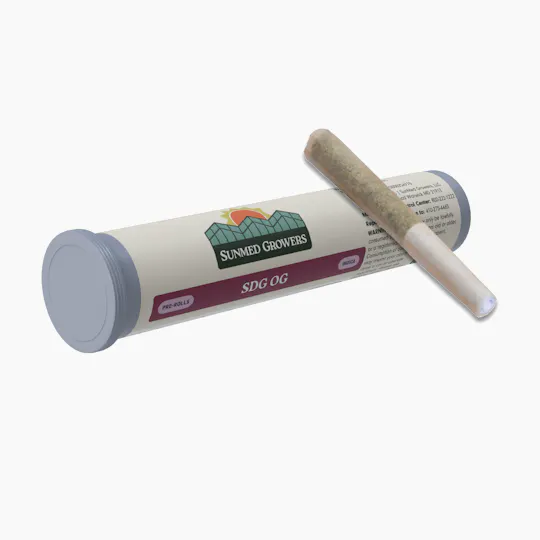 SunMed Growers - SDG OG 0.5g Pre Roll Tube - 1