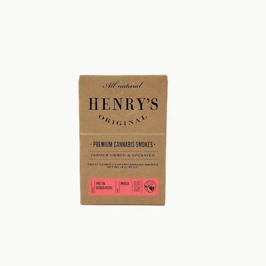Henry's Original - Henry's Original | Pre-98 Bubba Kush | Joints | 0.5g each | 28pk - 1