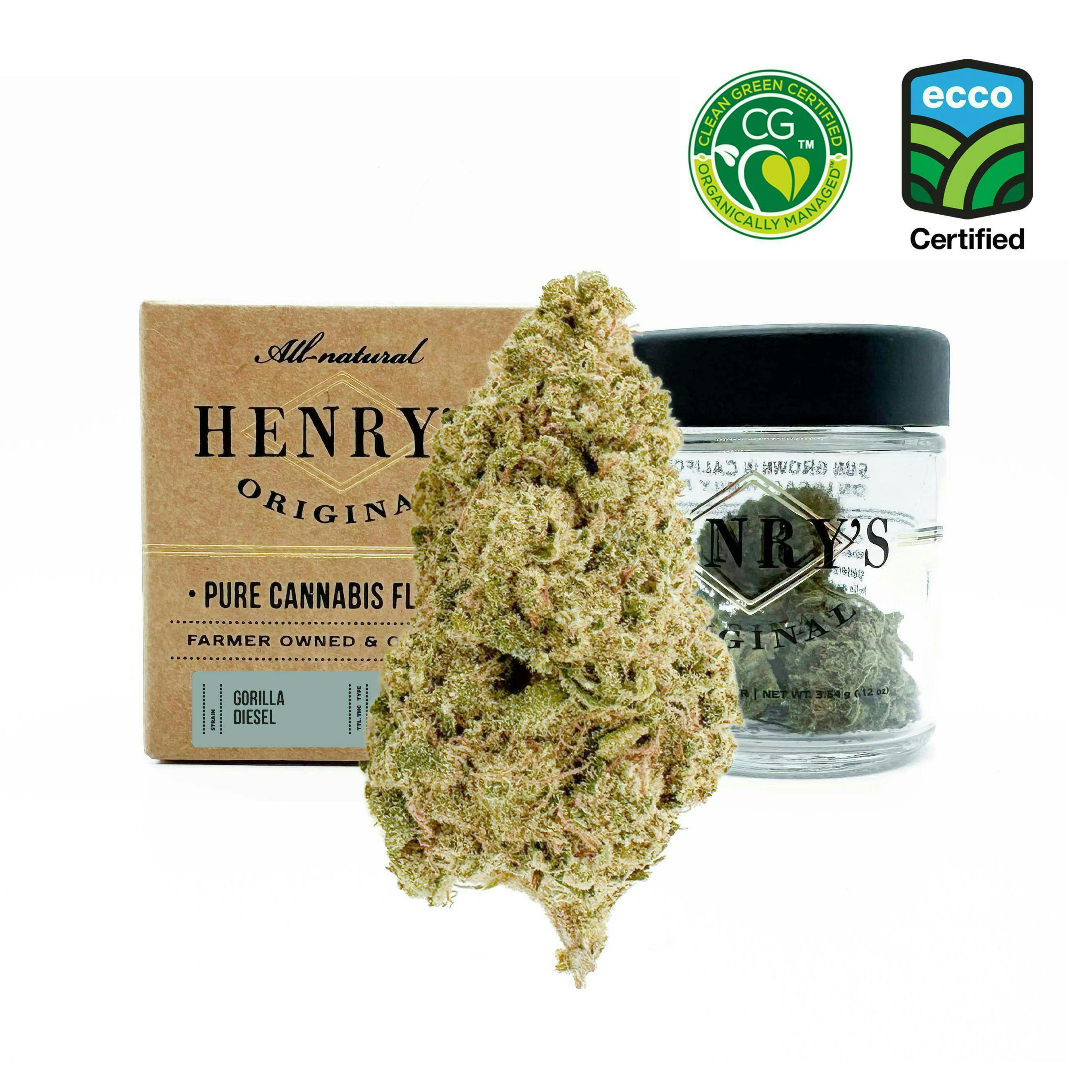Henry's Original - Henry's Original | Gorilla Diesel | Jar Big Buds | 3.5g - 1