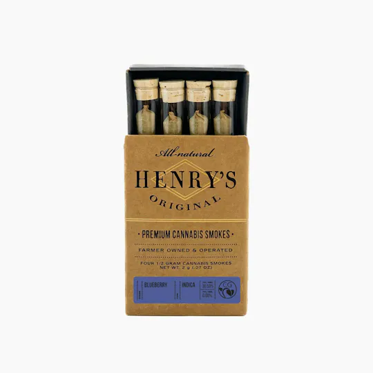 Henry's Original - Henry's Original | Blueberry | Joints | 0.5g each | 4pk - 1