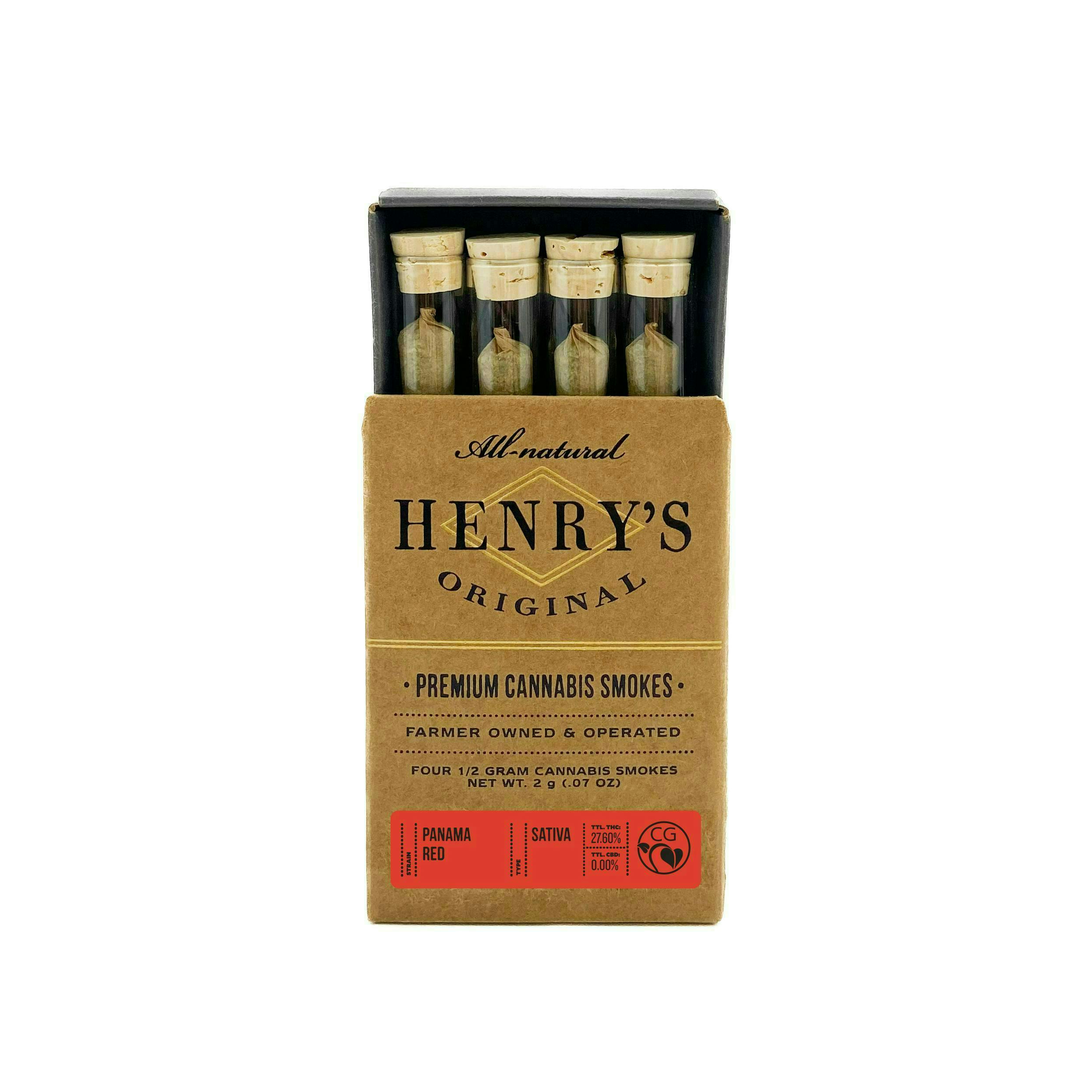 Henry's Original - Henry's Original | Panama Red | Joints | 0.5g each | 4pk - 1