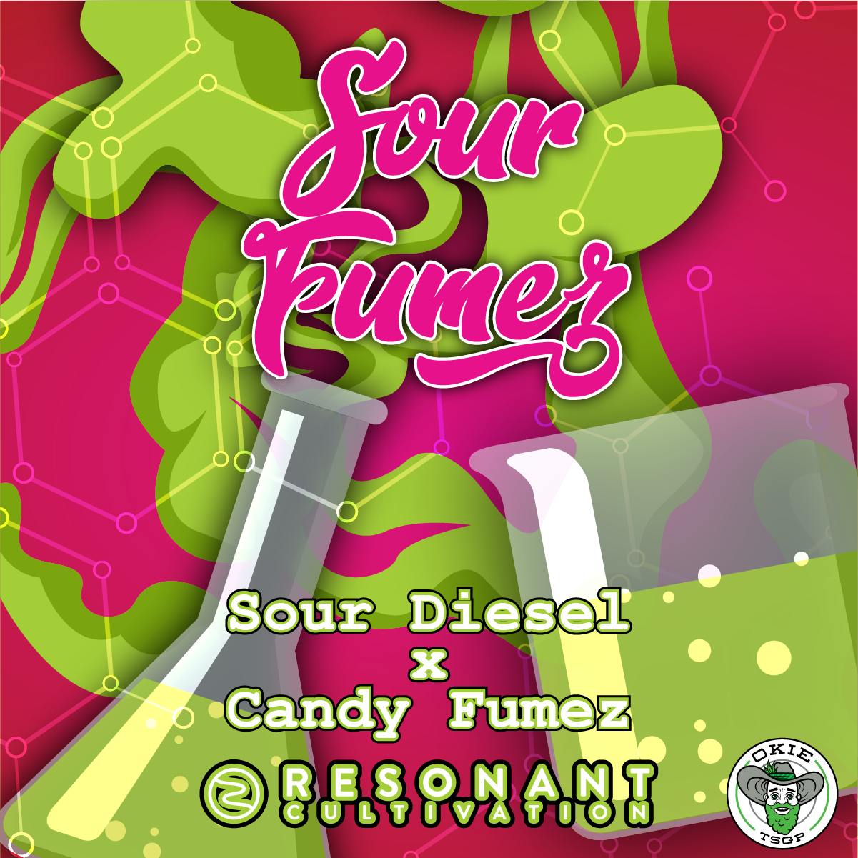 Okie TSGP - Sour Fumez (Resonant) - Live Hash Rosin Batter - 1g - 1