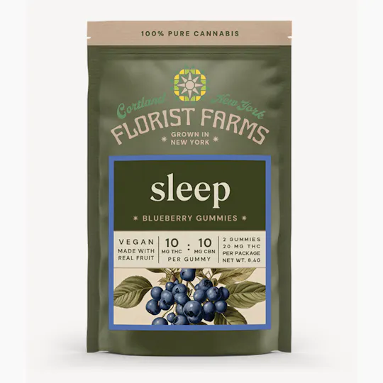 Florist Farms - Florist Farms | Sleep Blueberry Gummies | 20mg | 2ct | 10mg/ea - 1