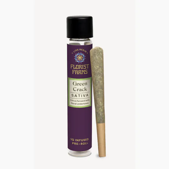 Florist Farms - Florist Farms | Green Crack | Live Resin Infused Joints | 1g - 1