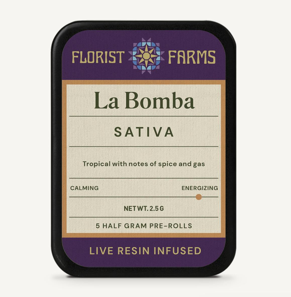 Florist Farms - Florist Farms | La Bomba | Live Resin Infused Minis | 0.5g each | 5pk - 1