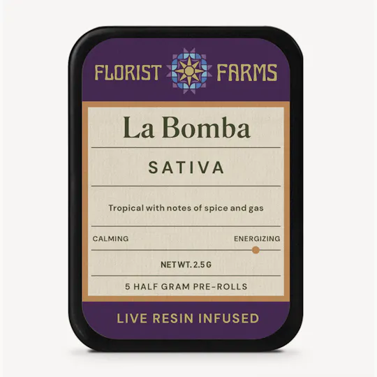 Florist Farms - Florist Farms | La Bomba | Live Resin Infused Minis | 0.5g each | 5pk - 1