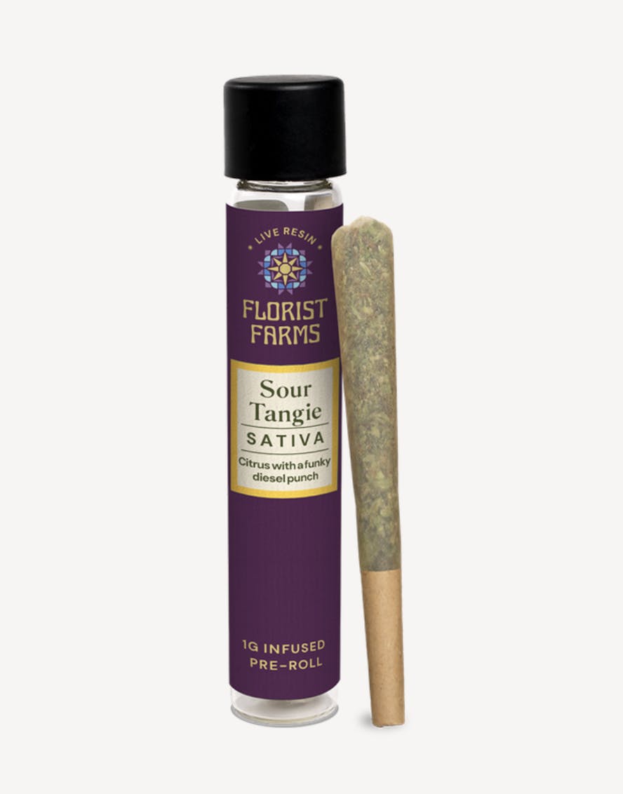 Florist Farms - Florist Farms | Sour Tangie | Live Resin Infused Joints | 1g - 1