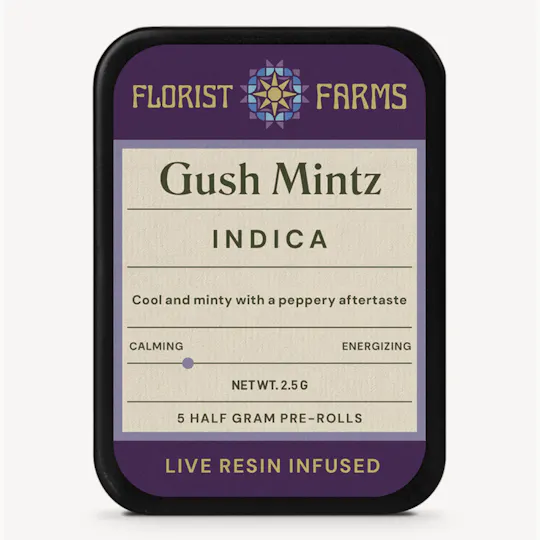 Florist Farms - Florist Farms | Gush Mintz | Live Resin Infused Minis | 0.5g each | 5pk - 1
