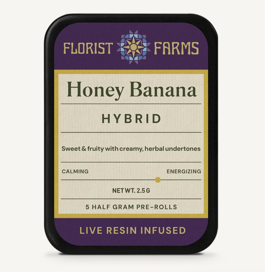 Florist Farms - Florist Farms | Honey Banana | Live Resin Infused Minis | 0.5g each | 5pk - 1