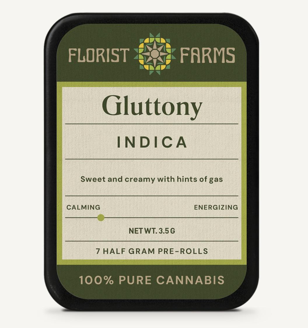 Florist Farms - Florist Farms | Gluttony | Minis | 0.5g each | 7pk - 1