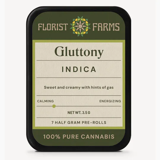 Florist Farms - Florist Farms | Gluttony | Minis | 0.5g each | 7pk - 1