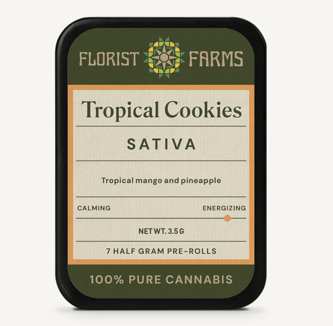 Florist Farms - Florist Farms | Tropical Cookies | Minis | 0.5g each | 7pk - 1