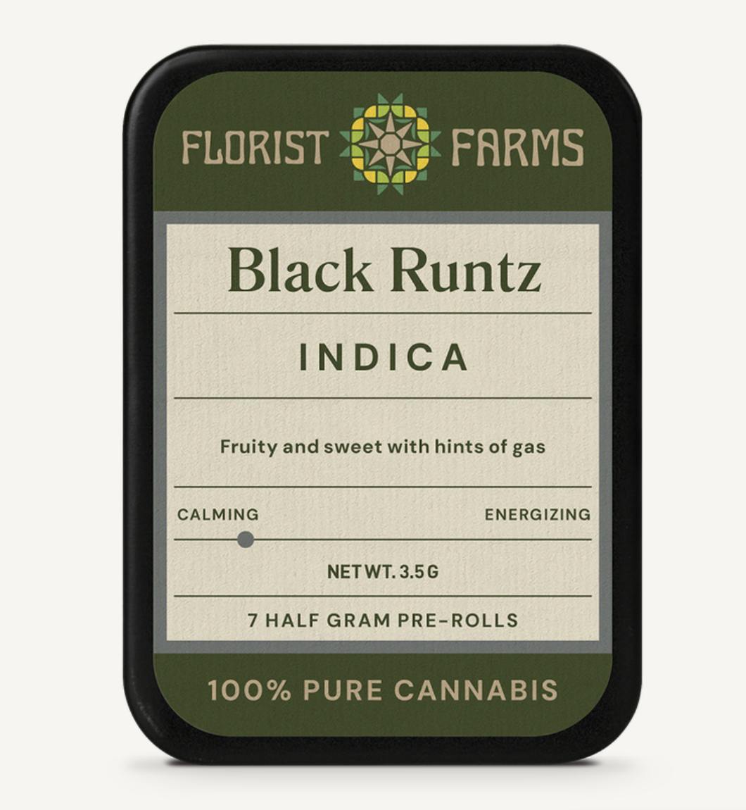 Florist Farms - Florist Farms | Black Runtz | Minis | 0.5g each | 7pk - 1