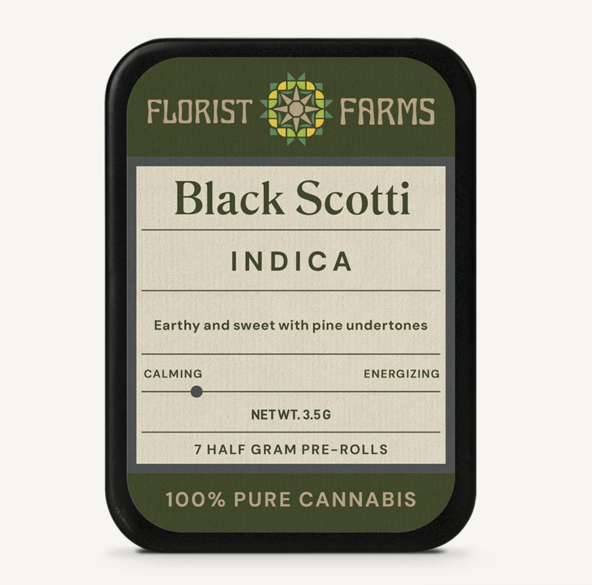 Florist Farms - Florist Farms | Black Scotti | Minis | 0.5g each | 7pk - 1