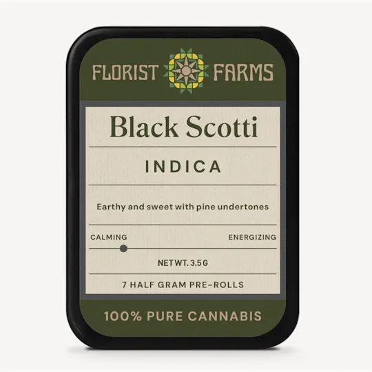 Florist Farms - Florist Farms | Black Scotti | Minis | 0.5g each | 7pk - 1