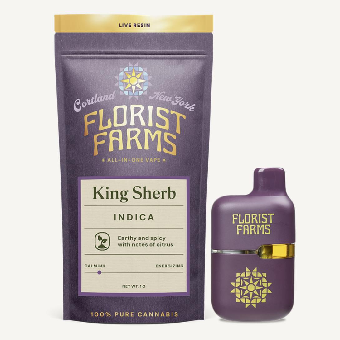 Florist Farms - Florist Farms | King Sherb | Live Resin Disposable | 1g - 1
