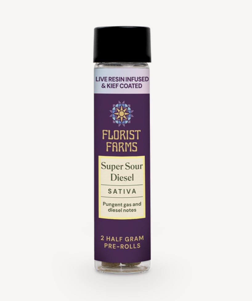 Florist Farms - Super Sour Diesel | Live Resin Infused Minis | 0.5g each | 2pk - 1