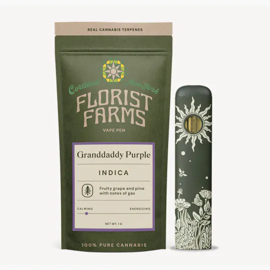 Florist Farms - Florist Farms | Granddaddy Purple | Disposable | 1g - 1