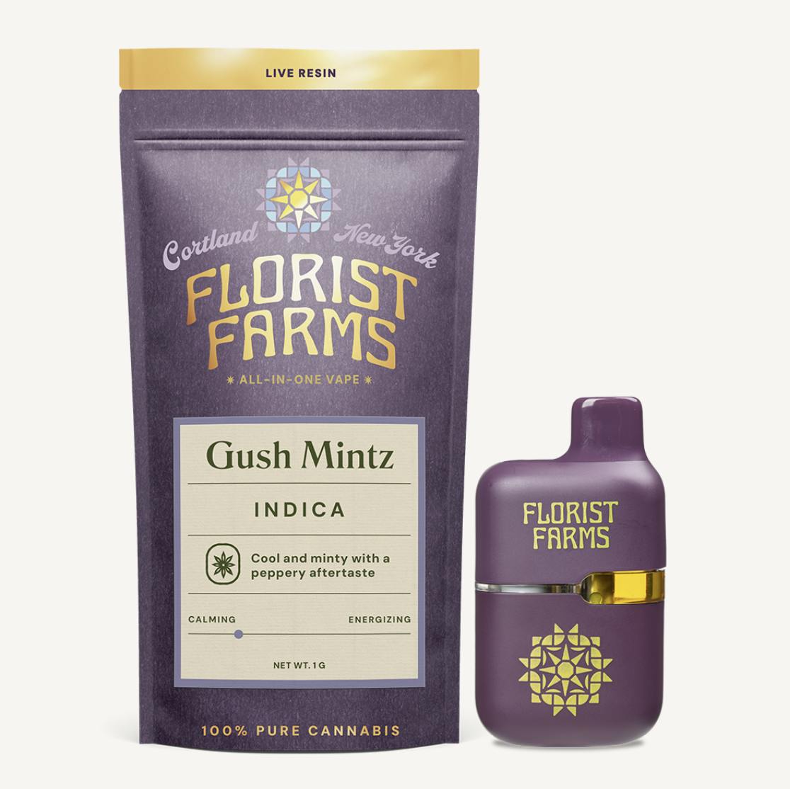 Florist Farms - Florist Farms | Gush Mintz | Live Resin Disposable | 1g - 1