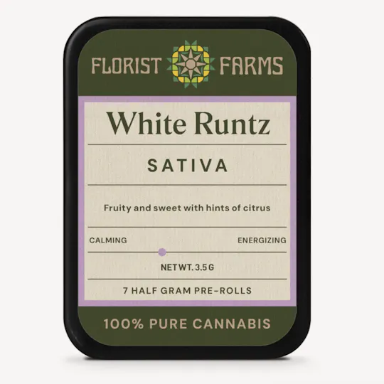 Florist Farms - Florist Farms | White Runtz | Minis | 0.5g each | 7pk - 1