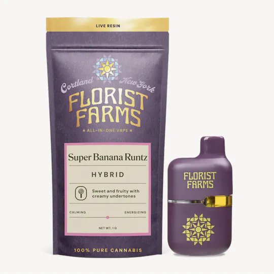 Florist Farms - Florist Farms | Super Banana Runtz | Live Resin Disposable | 1g - 1