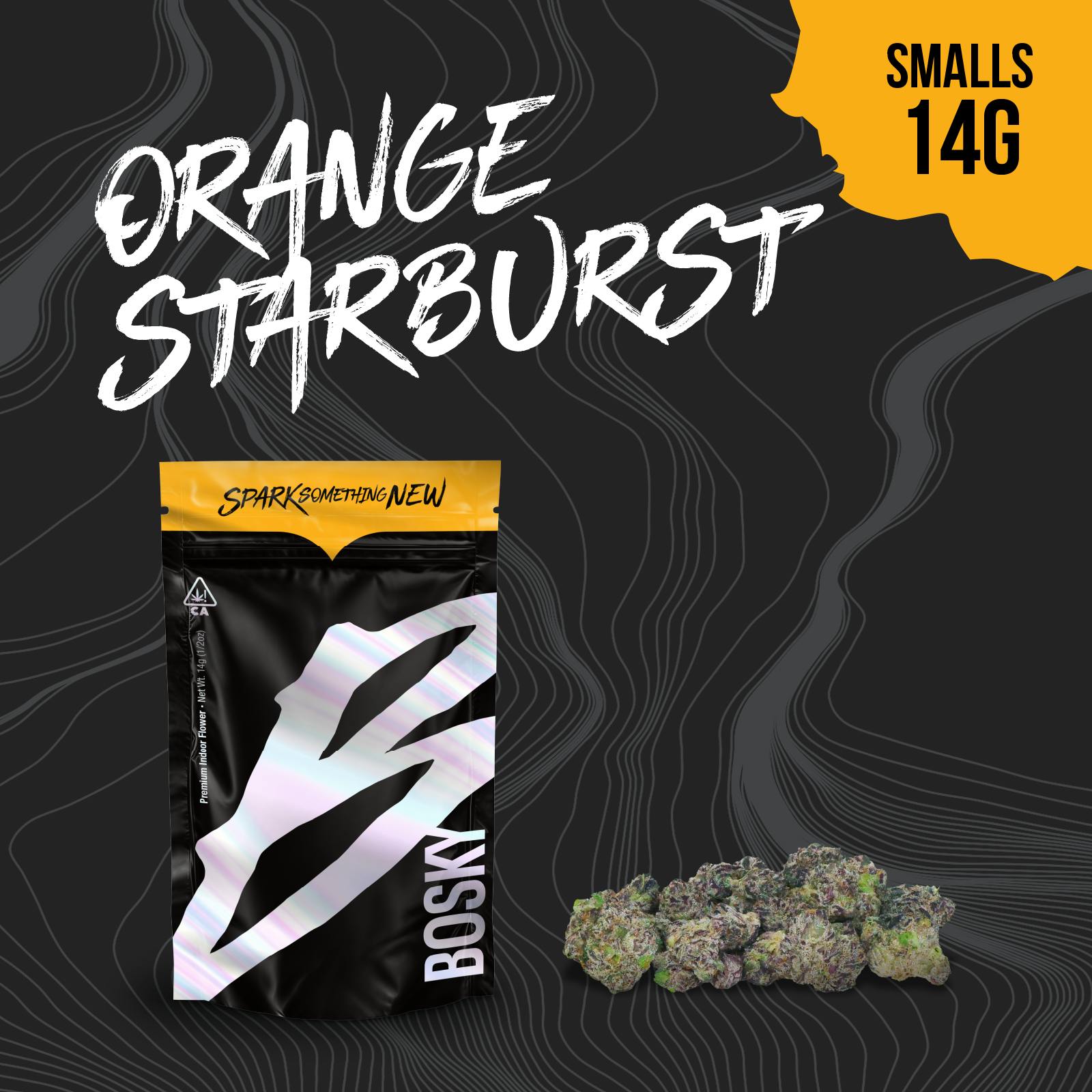 Bosky Genetics - BOSKY | Orange Starburst | Small Buds | Citrus | 14g - 1