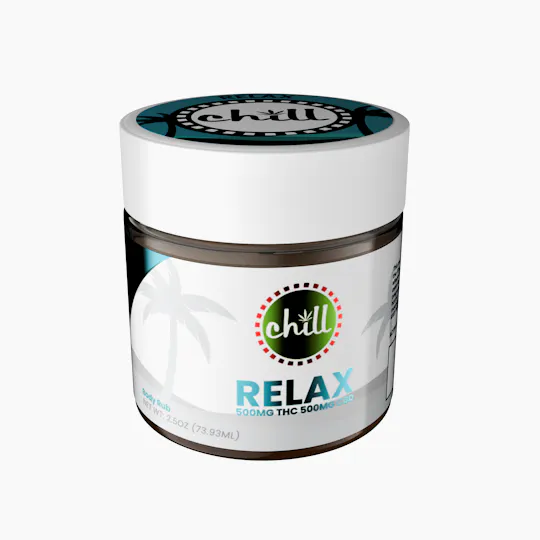 Chill Medicated - 500mg THC : 500mg CBD | RELAX Body Rub | Chill Medicated | MED - 1