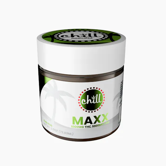 Chill Medicated - 1000mg THC : 1000mg CBD | MAXX Body Rub | Chill Medicated | REC - 1