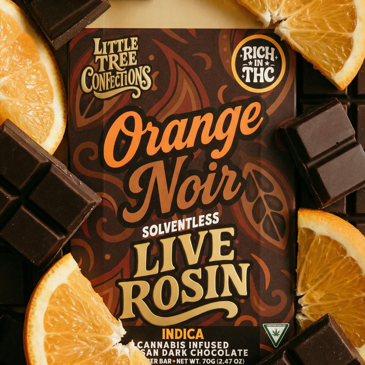 Little Tree - Little Tree Orange Noir Live Rosin Chocolate Bar – 200MG - 1