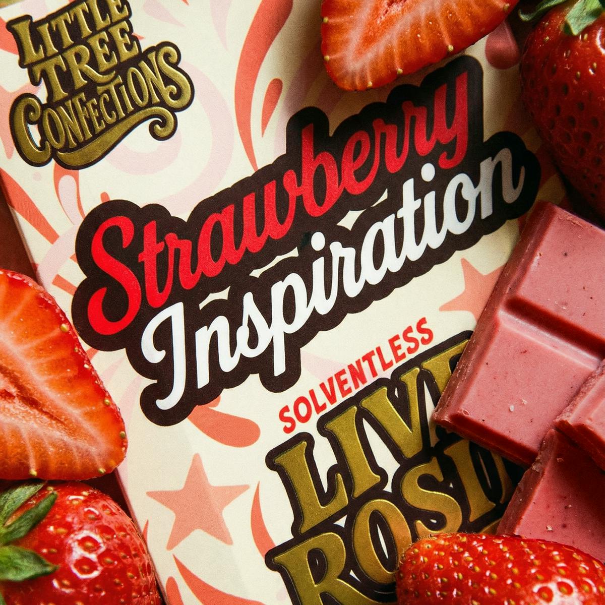 Little Tree - Little Tree Strawberry Inspiration Live Rosin Chocolate Bar – 200MG - 1