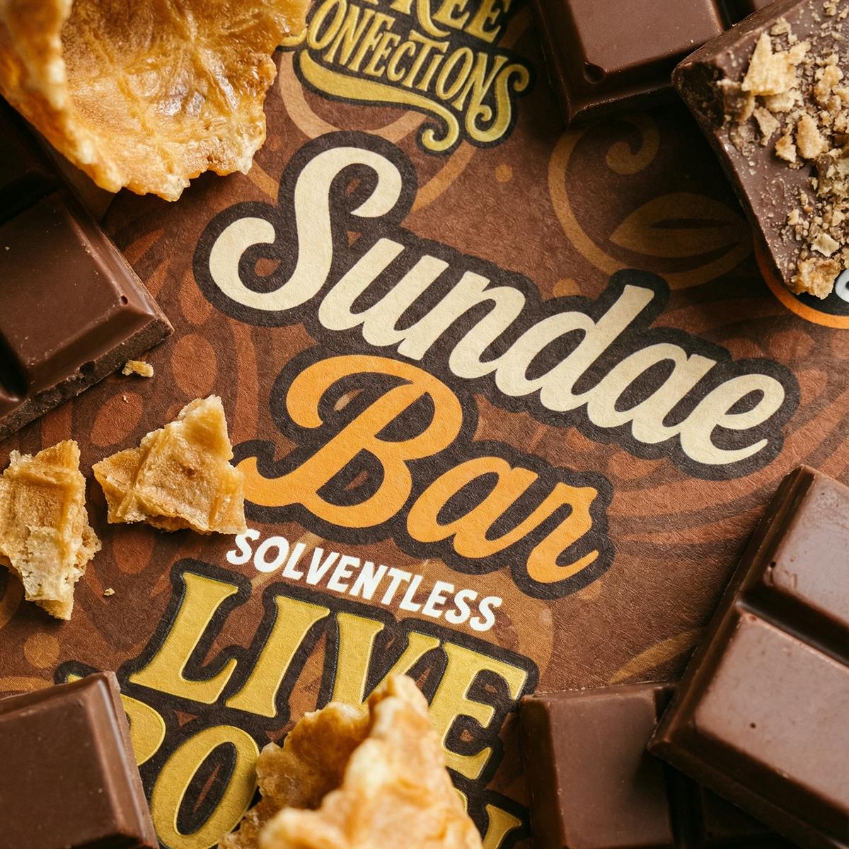 Little Tree - Little Tree Sundae Bar Live Rosin Chocolate Bar – 200MG - 1