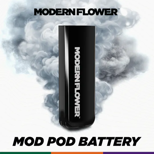 Black Mod Pod Battery - Modern Flower Black Mod Pod Battery - Modern Flower