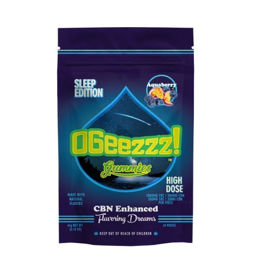Ogeez! - OGeez! | Aquaberry Gummies | 1000mg | 10ct | 100mg/ea - 1