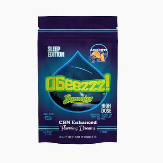 Ogeez! - OGeez! | Aquaberry Gummies | 1000mg | 10ct | 100mg/ea - 1