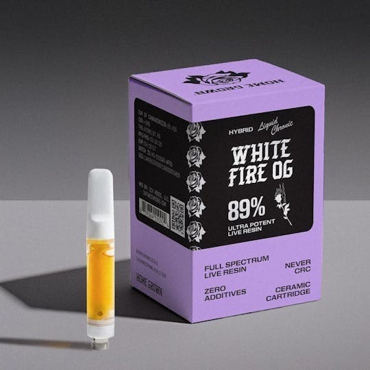 Home Grown - Home Grown - White Fire OG - Hybrid - 1g Live Resin 510 Cart - 1