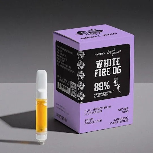 Home Grown - Home Grown - White Fire OG - Hybrid - 1g Live Resin 510 Cart - 1