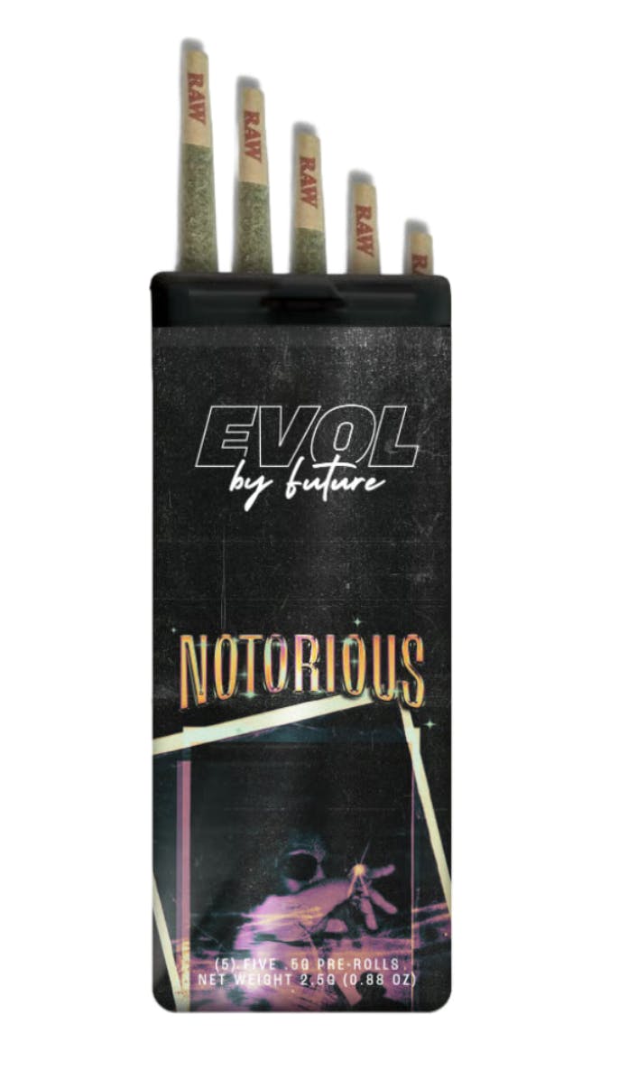 EVOL by Future - EVOL by Future | Notorious #1 | Joints | 0.5g each | 5pk - 1