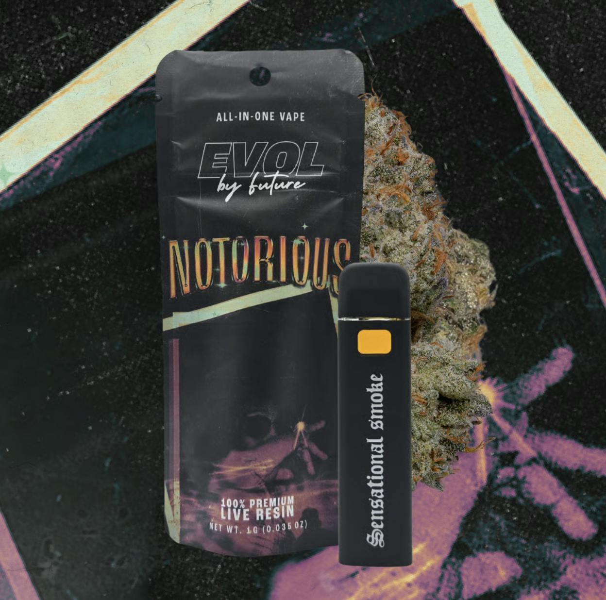 EVOL by Future - EVOL by Future | Notorious #1 | Live Resin Disposable | 1g - 1