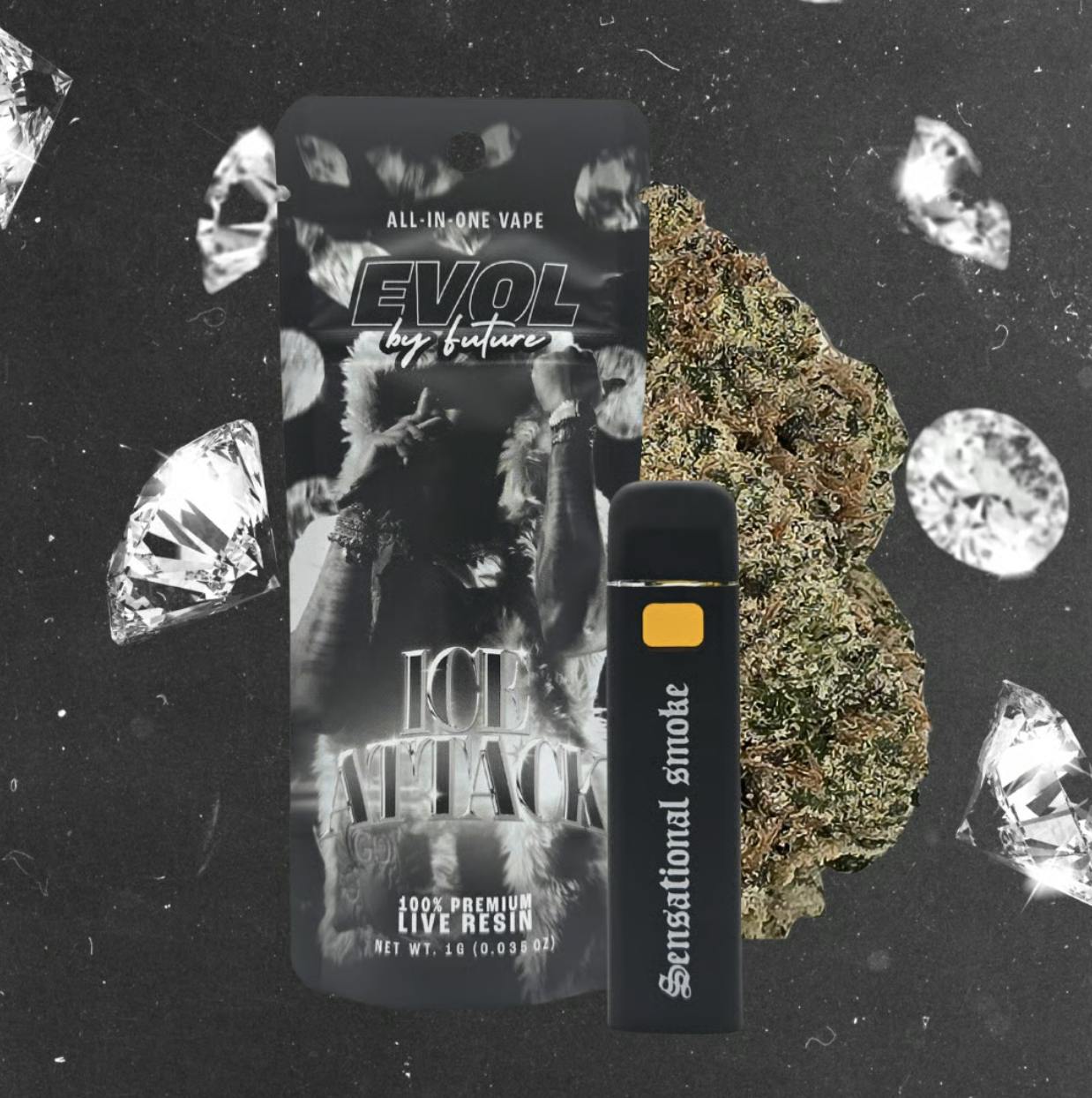 EVOL by Future - EVOL by Future | Ice Attack | Live Resin Disposable | 1g - 1