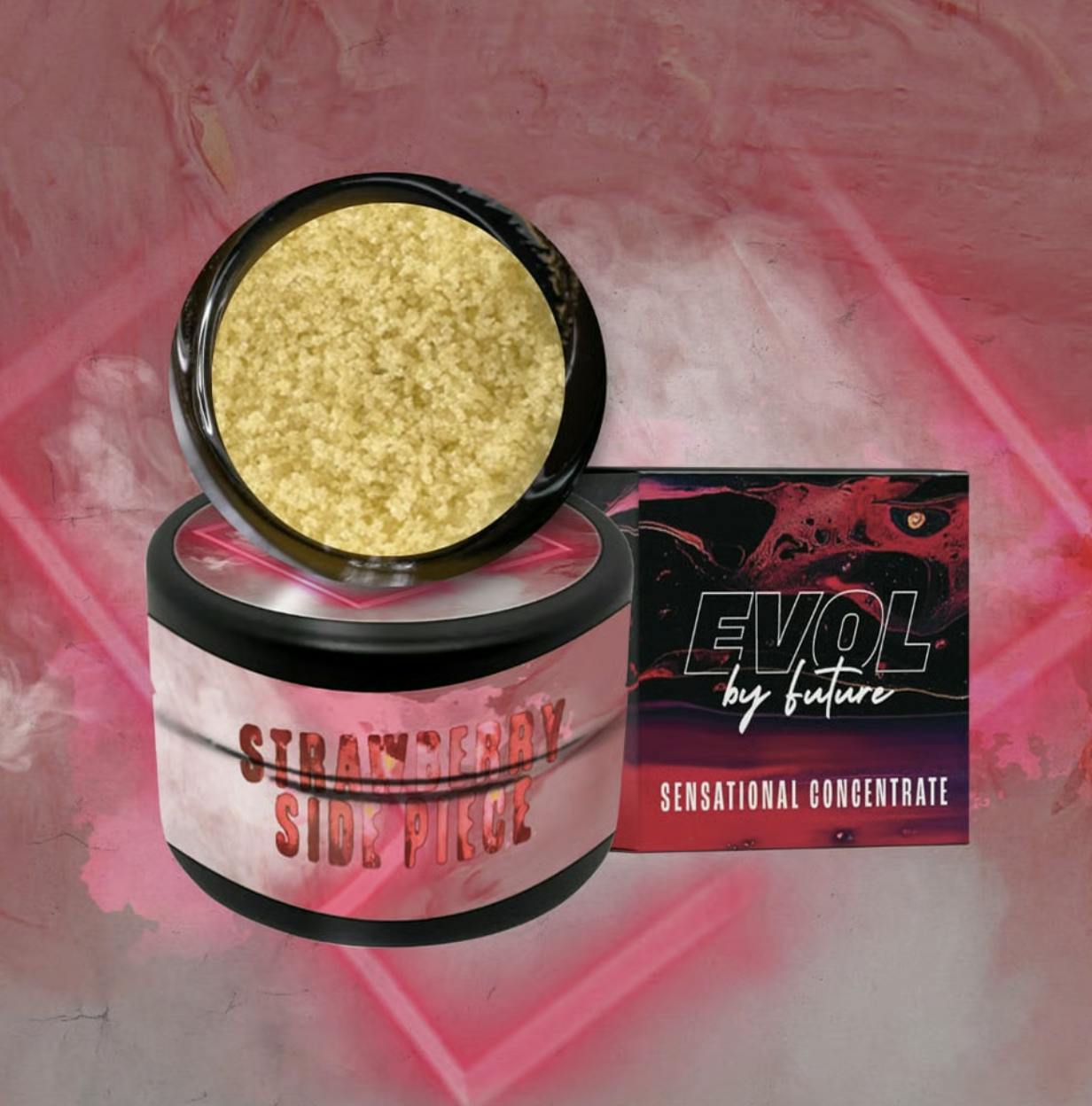 EVOL by Future - EVOL by Future | Strawberry Side Piece | Bubble Hash | 1g - 1