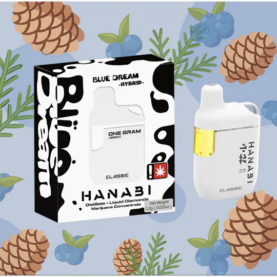 Hanabi - Hanabi | Blue Dream | Classic Disposable | 1g - 1