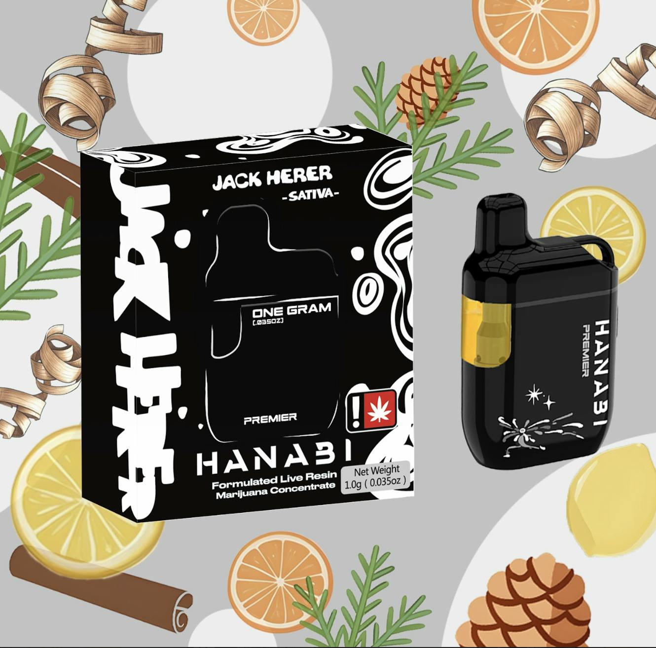 Hanabi - Hanabi | Jack Herer | Premier Disposable | 1g - 1