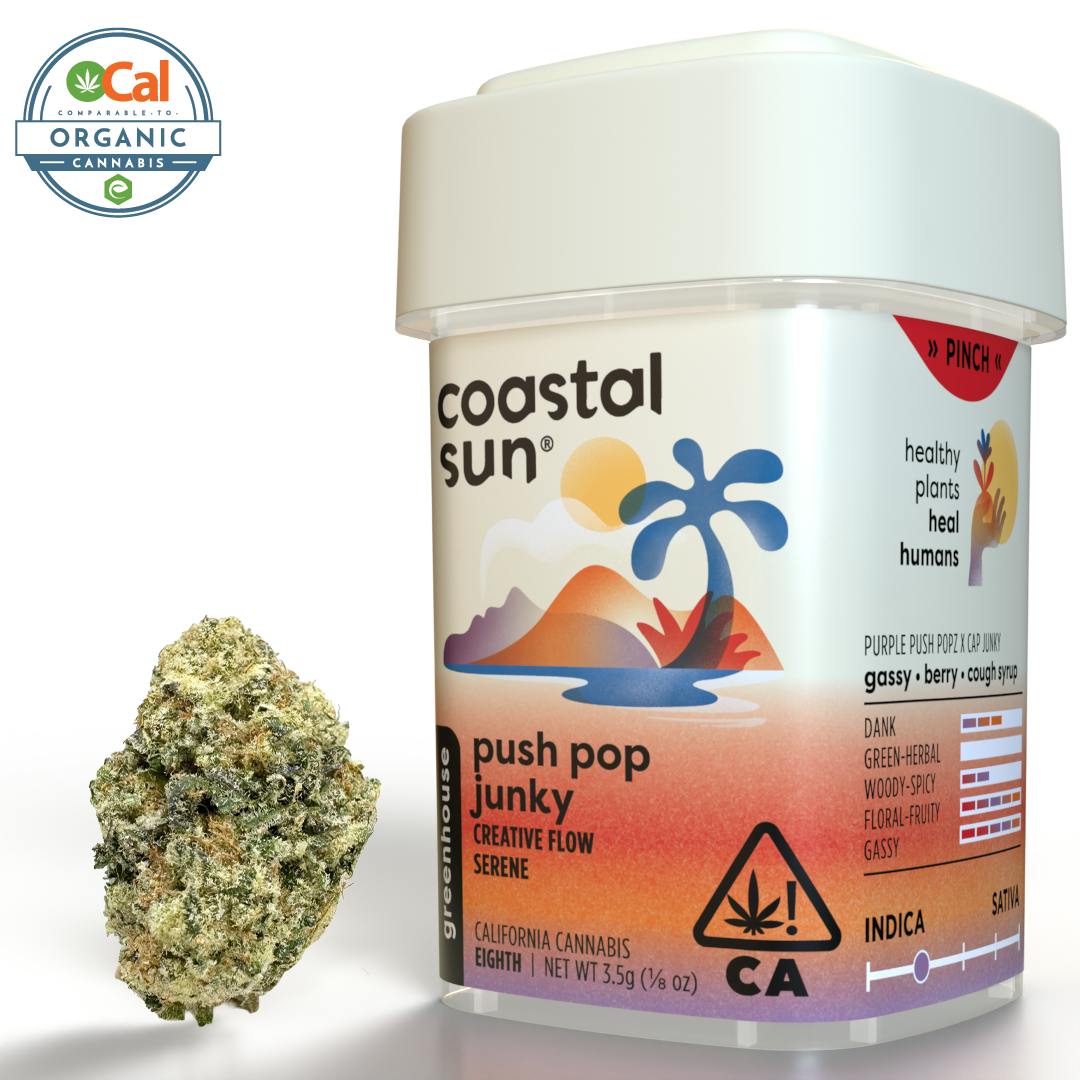 Coastal Sun - Push Pop Junky Greenhouse Flower 3.5g - 1