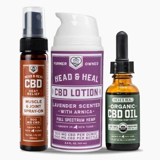 Head & Heal - Head & Heal | The Relief Kit | Lavendar | 1200mg CBD | 3pk - 1